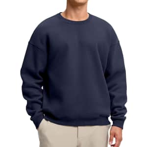 Soothfeel Men's Fleece Lined Crewneck Sweatshirt: $17.99 Soothfeel Men's Fleece Lined Crewneck Sweatshirt: $17.99