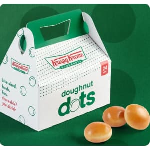 Krispy Kreme Original Glazed Doughnut Dots 24-Pack: $5