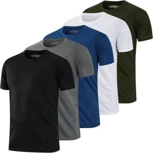 Men's Running T-Shirt 5-Pack: $20 Men's Running T-Shirt 5-Pack: $20