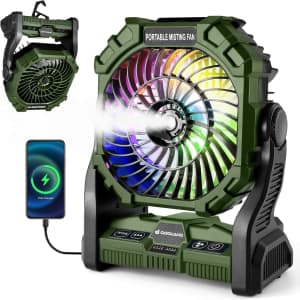 Odoland 20,000mAh Portable Camping Fan: $17.99