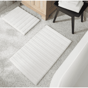 StyleWell 2-Piece Memory Foam Bath Rug Set: $20