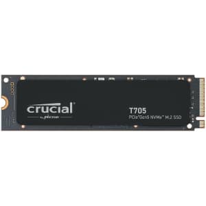 Crucial T705 1TB PCIe Gen5 NVMe M.2 SSD: $120
