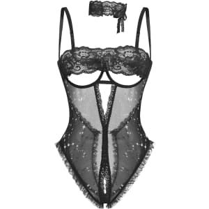 Avidlove Lace V-Neck Teddy Lingerie: $4.99 Avidlove Lace V-Neck Teddy Lingerie: $4.99