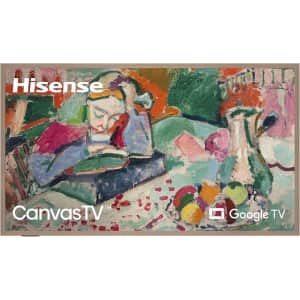 Hisense QLED CanvasTV Series 65" 4K Smart TV: $1,000 Hisense QLED CanvasTV Series 65" 4K Smart TV: $1,000