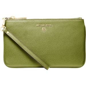 Michael Kors Jet Set Medium Pebbled Leather Wristlet: $33 to $39