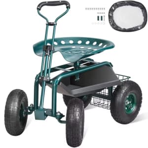 Succebuy Swivel Seat Garden Cart: $54.57 Succebuy Swivel Seat Garden Cart: $54.57