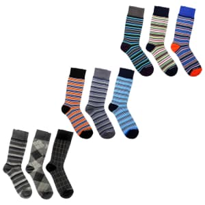 Unsimply Stitched Men's Dress Socks 9-Pack: $20 Unsimply Stitched Men's Dress Socks 9-Pack: $20