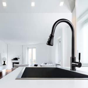 Soka Pull Down Kitchen Faucet w/ Sprayer: $22