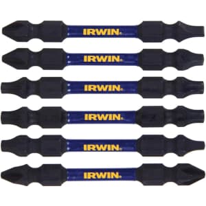 Irwin Impact Performance Series Double-Ended 6pc Screwdriver Bit Set: $8.65