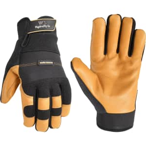 Wells Lamont Hydrahyde Leather Hybrid Work Gloves: $6.25