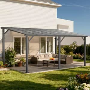 10x14-Foot Aluminum Hardtop Patio Pergola: $360
