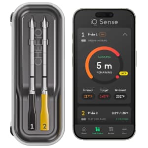 CHEF iQ Sense Smart Wireless Meat Thermometer: $100