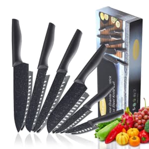 McCook 12-Piece Granite Kitchen Knife Set: $11