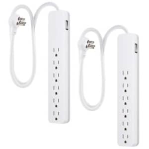 GE 6-Outlet Power Strip 2-Pack: 19.99