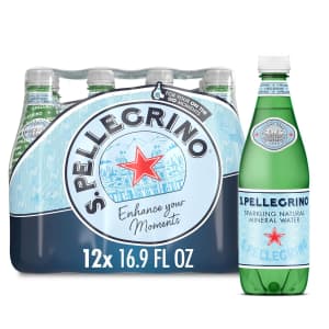 S.Pellegrino Sparkling Natural Mineral Water 16.9-oz. Bottle 12-Pack: $11 w/ Prime