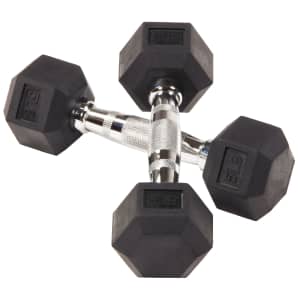 BalanceFrom Rubber Encased Hex Dumbbells: From $14