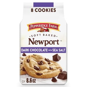 Pepperidge Farm Soft Baked Newport Dark Chocolate Cookies with Sea Salt: $2.70 via Sub & Save