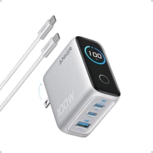 Anker 100W 3-Port Smart Touchscreen USB-C Charging Block: $55.99 Anker 100W 3-Port Smart Touchscreen USB-C Charging Block: $55.99