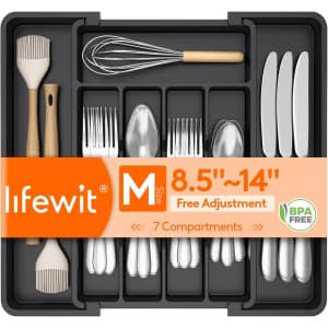 Lifewit Expandable Utensil Tray: $2.98