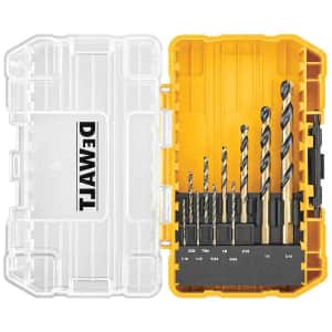DeWalt Black & Gold 10-Piece Twist Drill Bit Set: $5.97