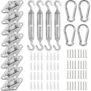 80-Piece Shade Sail Hardware Kit: $15