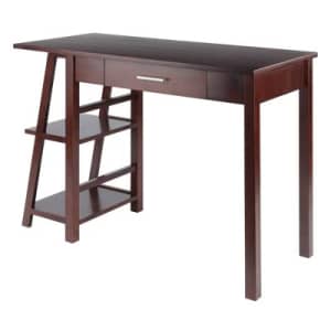 Winsome Aldric Writing Desk w/ Side Shelves: $71.99