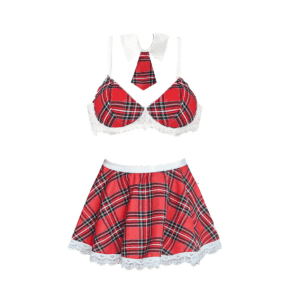 Avidlove Women's Plaid Lingerie 3-Piece Set: $6.99