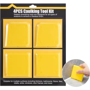 Silicone Caulking Tool 4-Pack: $8 Silicone Caulking Tool 4-Pack: $8