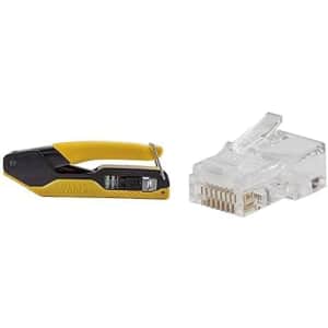 Klein Tools Data Cable Crimper and Modular Data Plug CAT6 50-Pack Tool Kit: $16 Klein Tools Data Cable Crimper and Modular Data Plug CAT6 50-Pack Tool Kit: $16