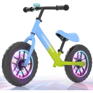 Lilian & Gema 12'' Toddler Balance Bike with Lights: $35.99
