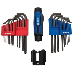 Kobalt Assorted 22-Piece Ball-End Hex Key Set: $16