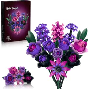 Purple Rose Flowers Bouquet Building Set: $18 w/ Prime