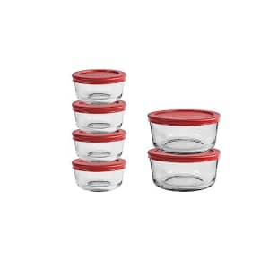Anchor Hocking 12 Piece Glass Storage Set: $12