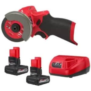 Milwaukee M12 FUEL 12V Lithium-Ion Brushless Cordless 3" Cut Off Saw w/ 2 Batteries and Charger: $189