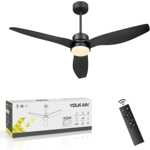 Youkain52" Ceiling Fan with Lights and Remote: $65.49