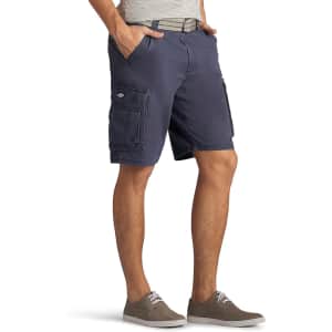 Lee Men's Dungarees New Belted Wyoming Cargo Shorts: $14