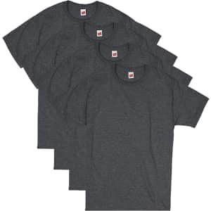 Hanes Men's Essentials Crewneck T-Shirt 4-Pack: $13