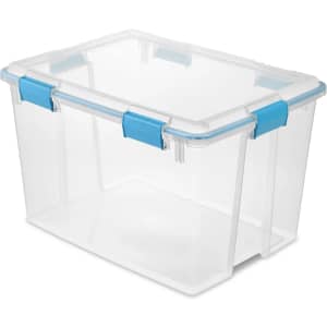 Sterilite 80-Quart Storage Box with Gasket Lid: $16