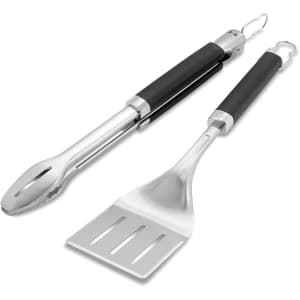 Weber Precision Tongs & Spatula Grilling Tool Set: $25