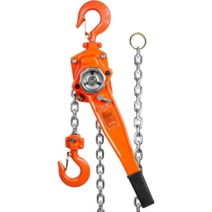 Vevor 3,300-lb. Capacity Manual Lever Chain Hoist: $68 Vevor 3,300-lb. Capacity Manual Lever Chain Hoist: $68