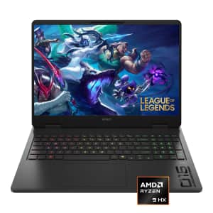 HP Omen Ryzen 9 16" Gaming Laptop w/ NVIDIA GeForce RTX 5060: $1200