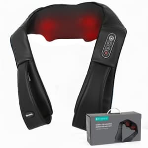 Marnur Shiatsu Neck Massager with Heat: $23.99