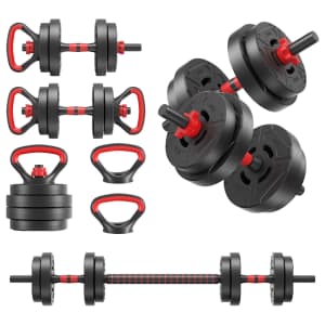 BalanceFrom 40-lbs. 4-in-1 Dumbbell Set: $44