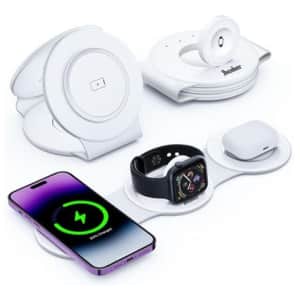 3-in-1 Wireless Magnetic Foldable Charging Station for Apple: $8.99
