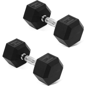 Fitvids Rubber Coated Dumbbell Pairs: From $15