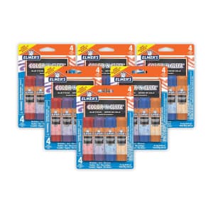 Elmer's Color 'n Glitz Glue Sticks 24-Pack: $5