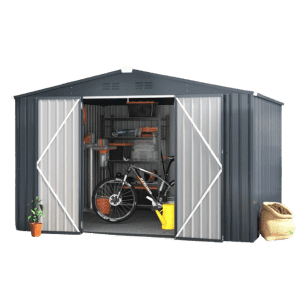 10 x 14-Foot Outdoor Metal Storage Shed: $520 10 x 14-Foot Outdoor Metal Storage Shed: $520