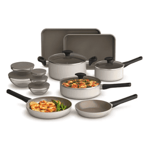 Bella Ceramic 21-Piece Non-Stick Cookware Set: $65 Bella Ceramic 21-Piece Non-Stick Cookware Set: $65