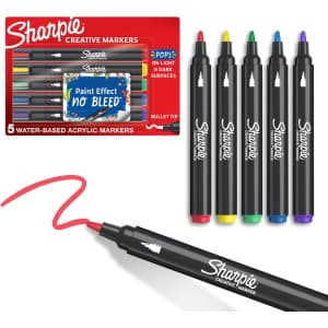 Sharpie Water-Based Acrylic Creative Marker 5-Pack: $5.46 via Sub & Save