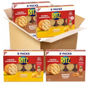Ritz 32-Count Peanut Butter and Cheese Sandwich Crackers Variety Pack: $10 via Sub. & Save